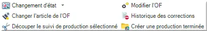 menu Changement d’état
