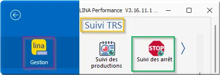 menu Suivi des arrêts
