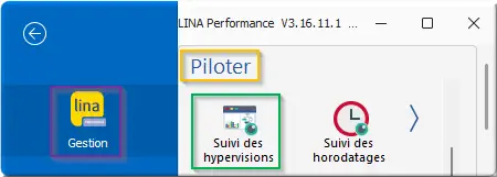 menu Suivi des hypervisions